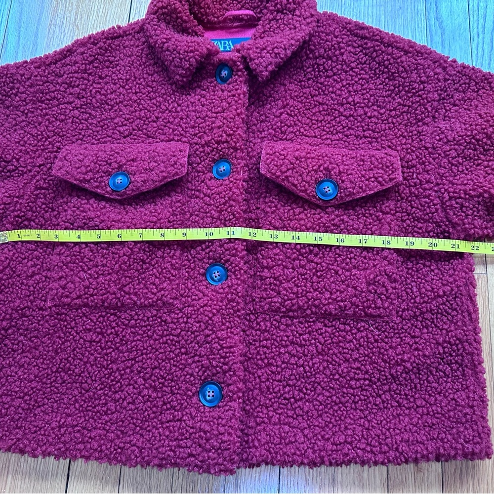ZARA DOUBLE-FACED FLEECE JACKET Size M - Picture 15 of 17